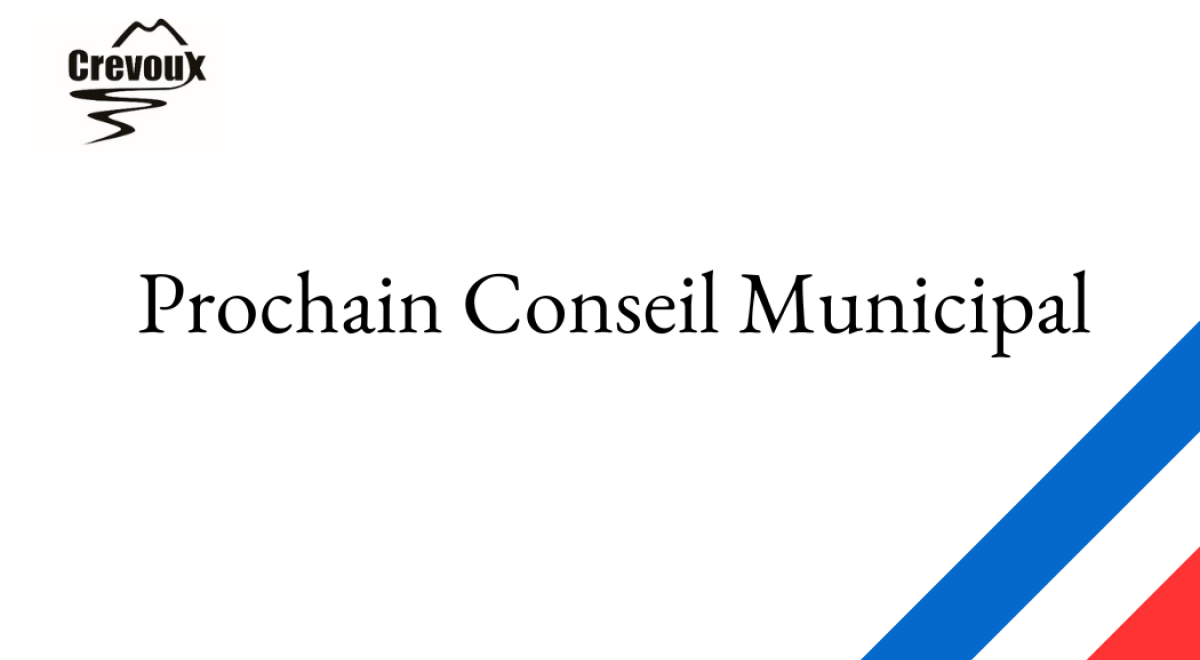 Prochain conseil municipal