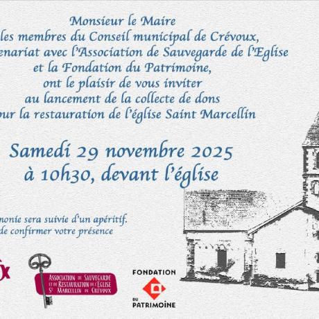 Eglise St Marcellin - Lancement de la souscription