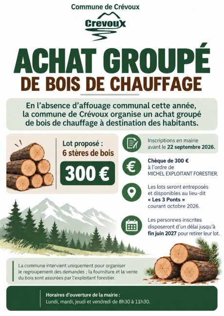 achat groupé bois
